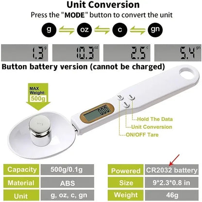 Electronic Spoon Kitchen Scale